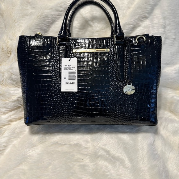 Brahmin Satchel Black Handbag - Picture 3 of 9
